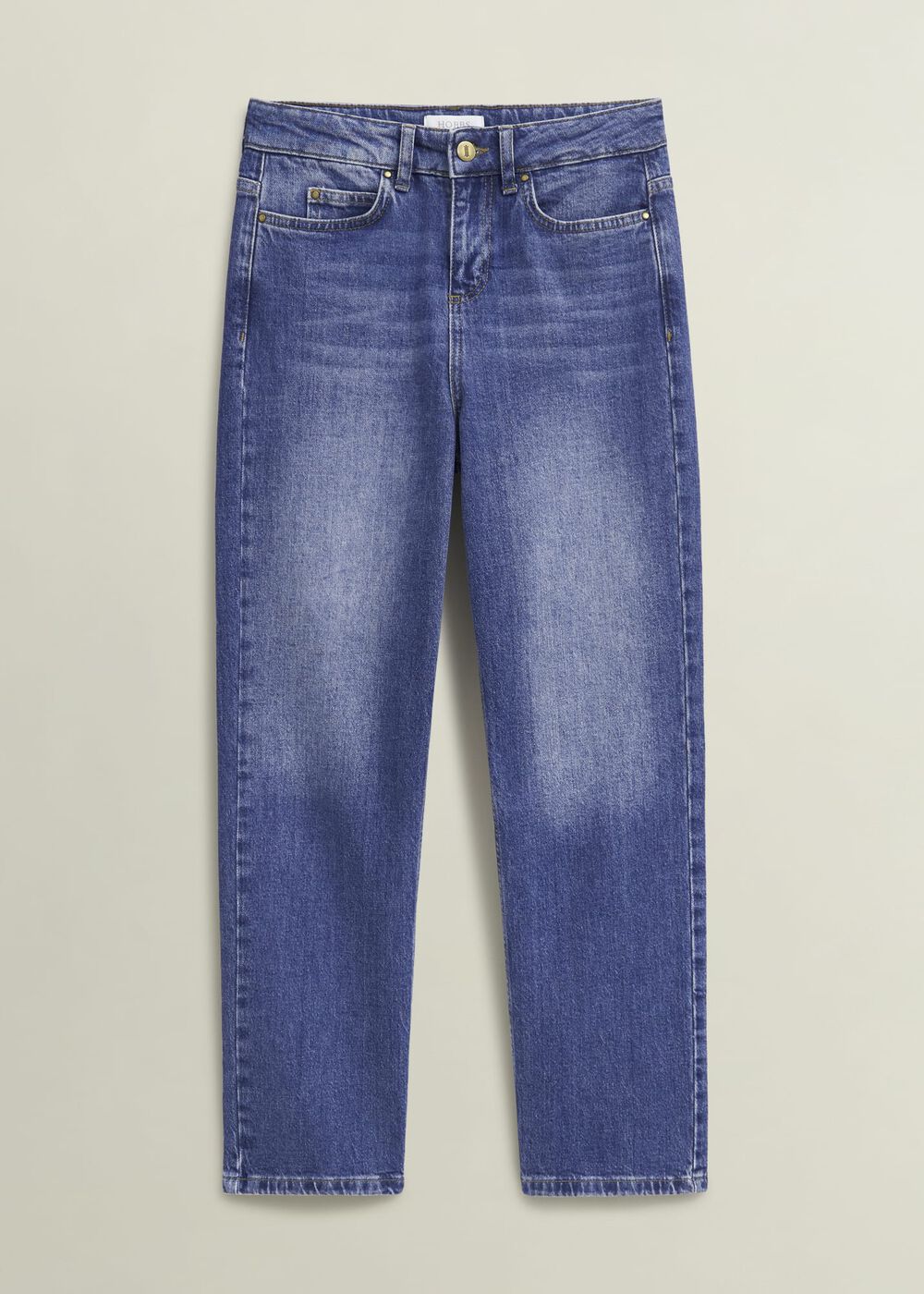 Mid Wash Shea Straight Jeans
