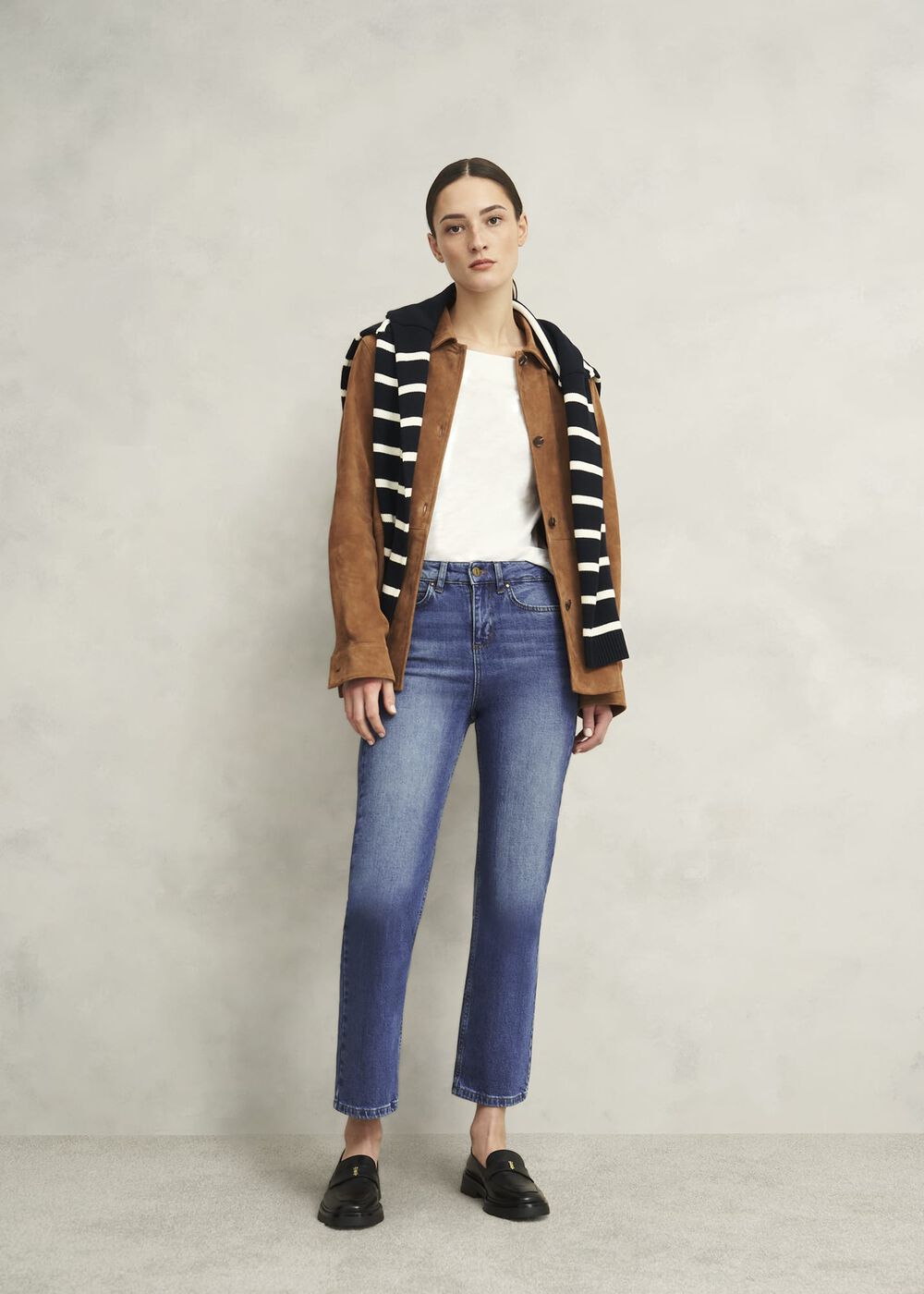 Mid Wash Shea Straight Jeans