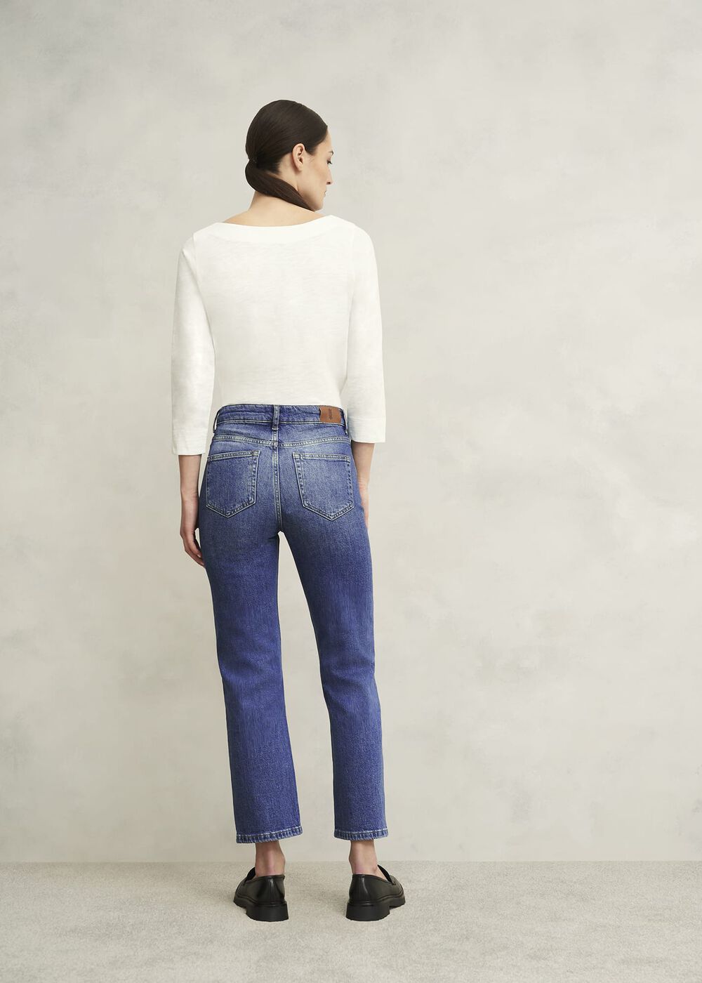 Mid Wash Shea Straight Jeans