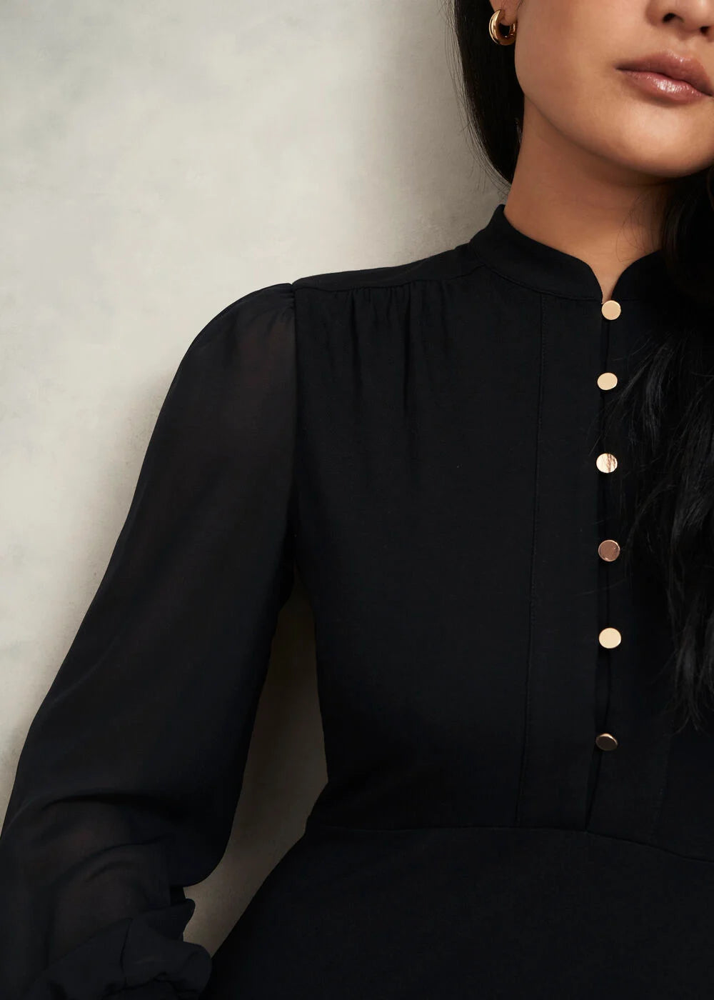 Black Liberty Jersey Dress