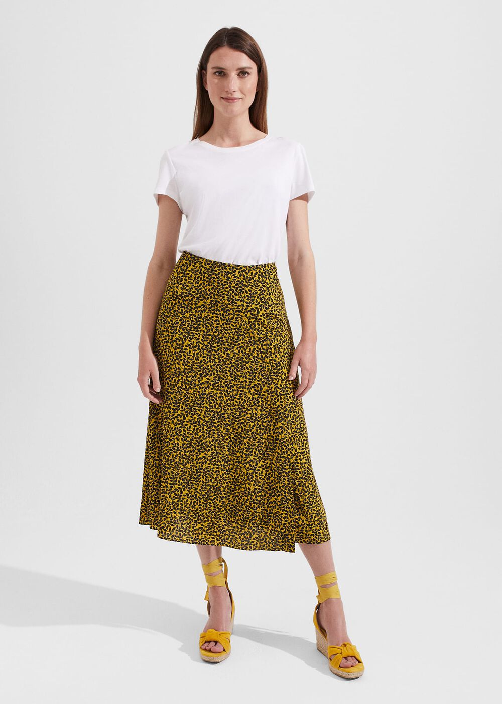 Chartreuse Navy Annette Skirt