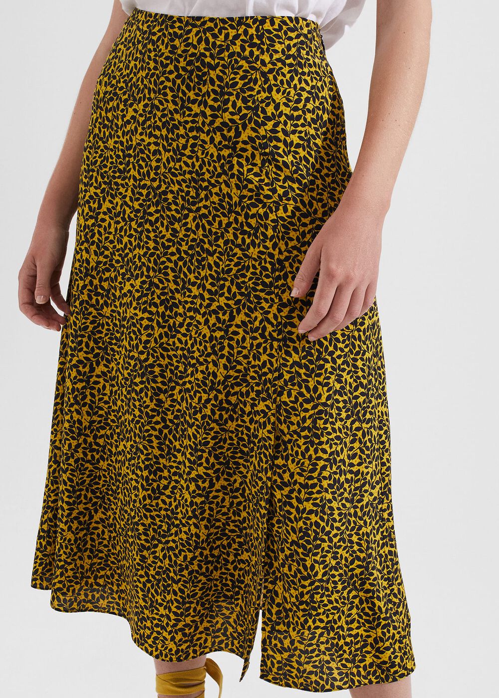 Chartreuse Navy Annette Skirt