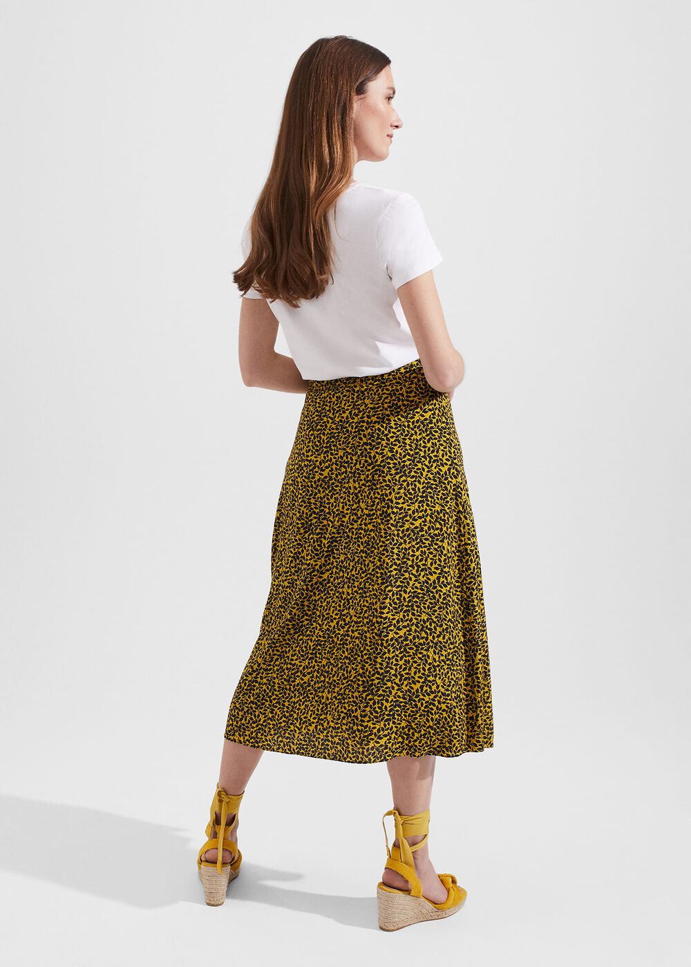 Chartreuse Navy Annette Skirt