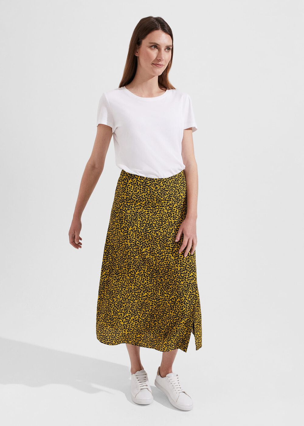 Chartreuse Navy Annette Skirt