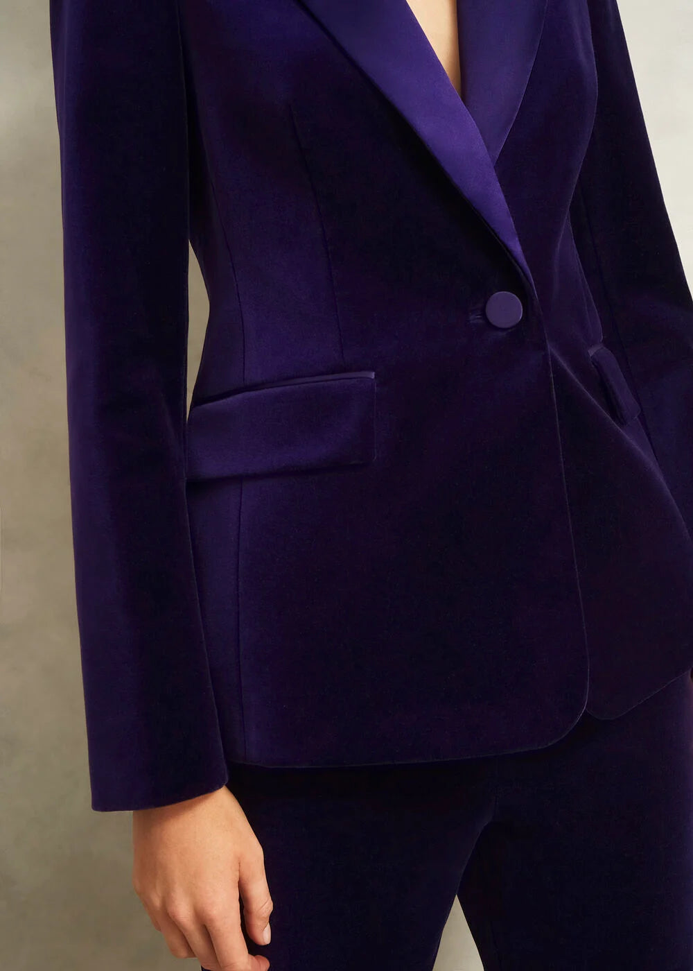 Midnight Purple Heather Velvet Jacket