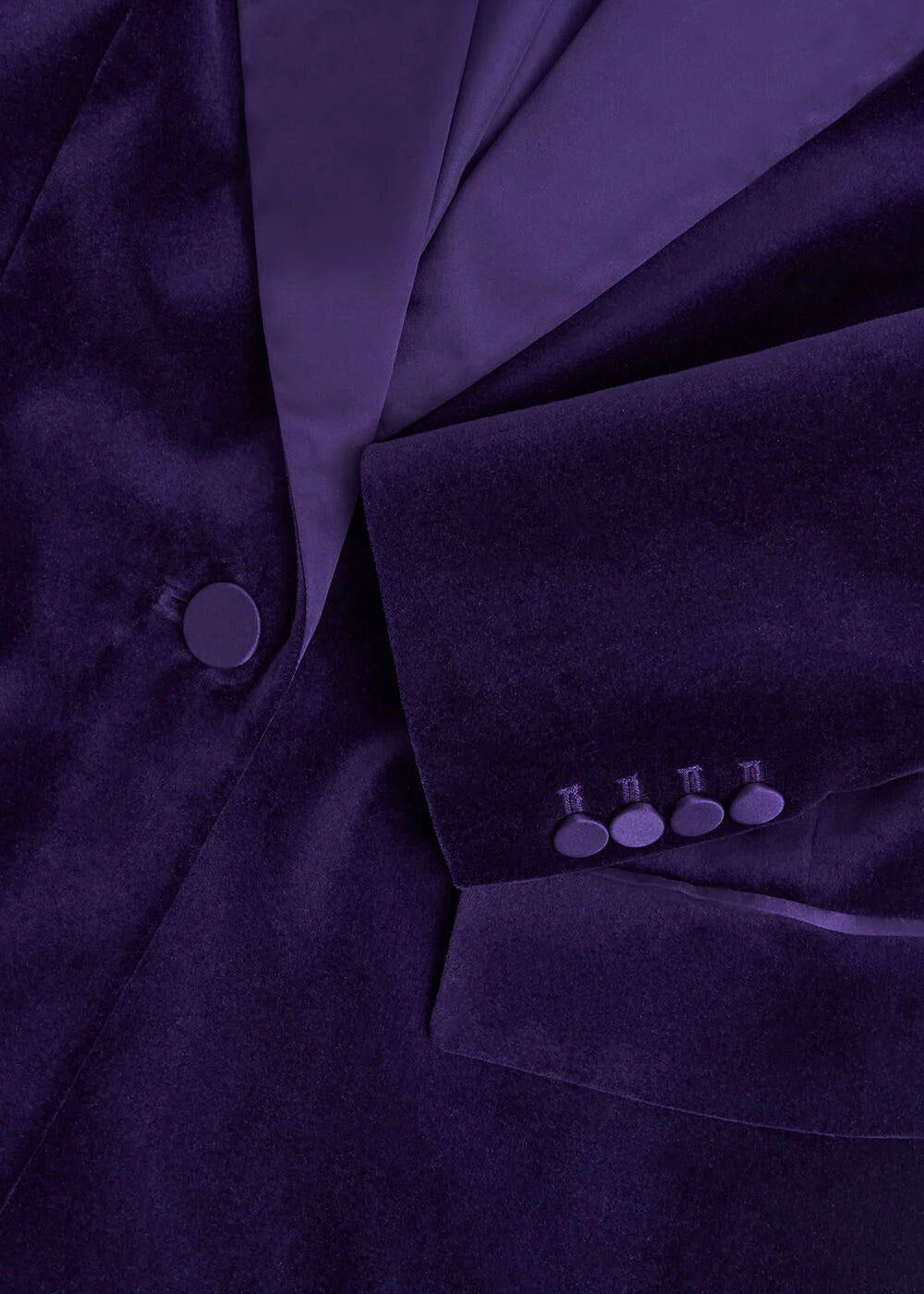 Midnight Purple Heather Velvet Jacket