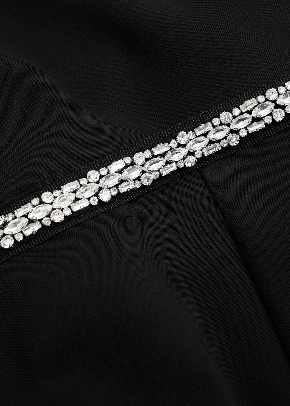 Black Meryl V Neck Maxi Dress