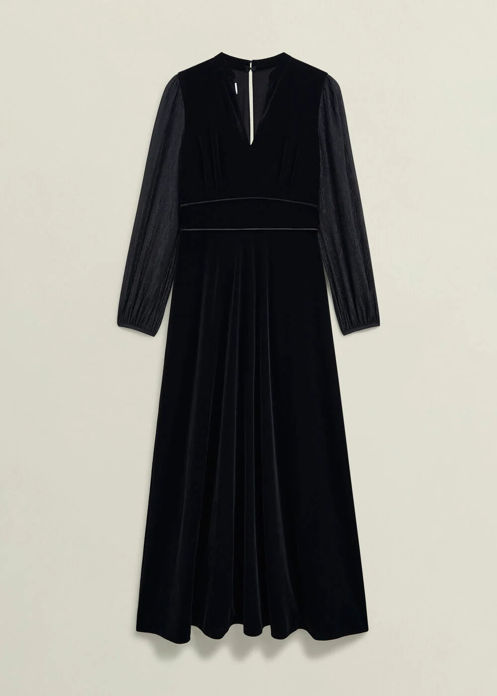 Black Marissa Velvet Dress