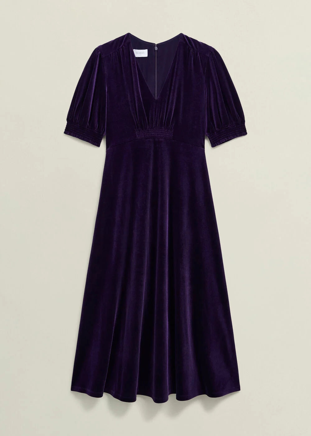 Midnight Purple Dormer Velvet Dress