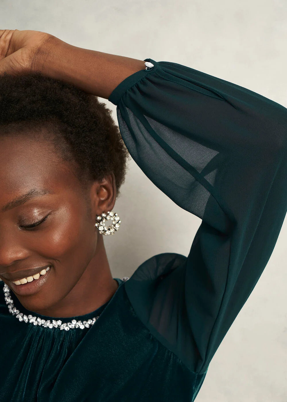 Evergreen Tallulah Velvet Top