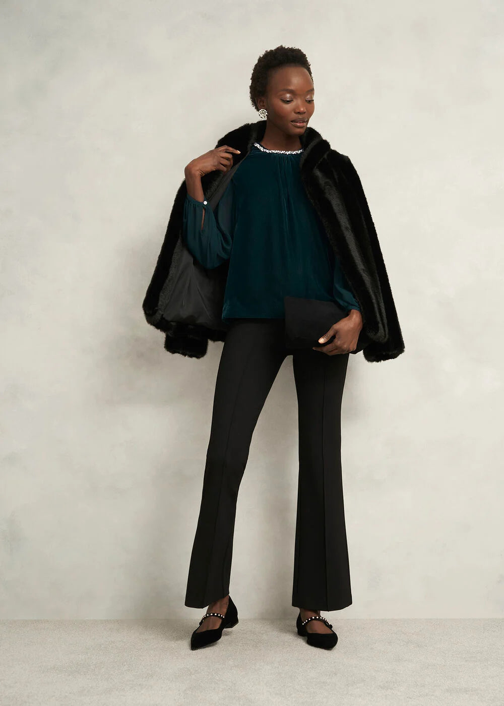 Evergreen Tallulah Velvet Top