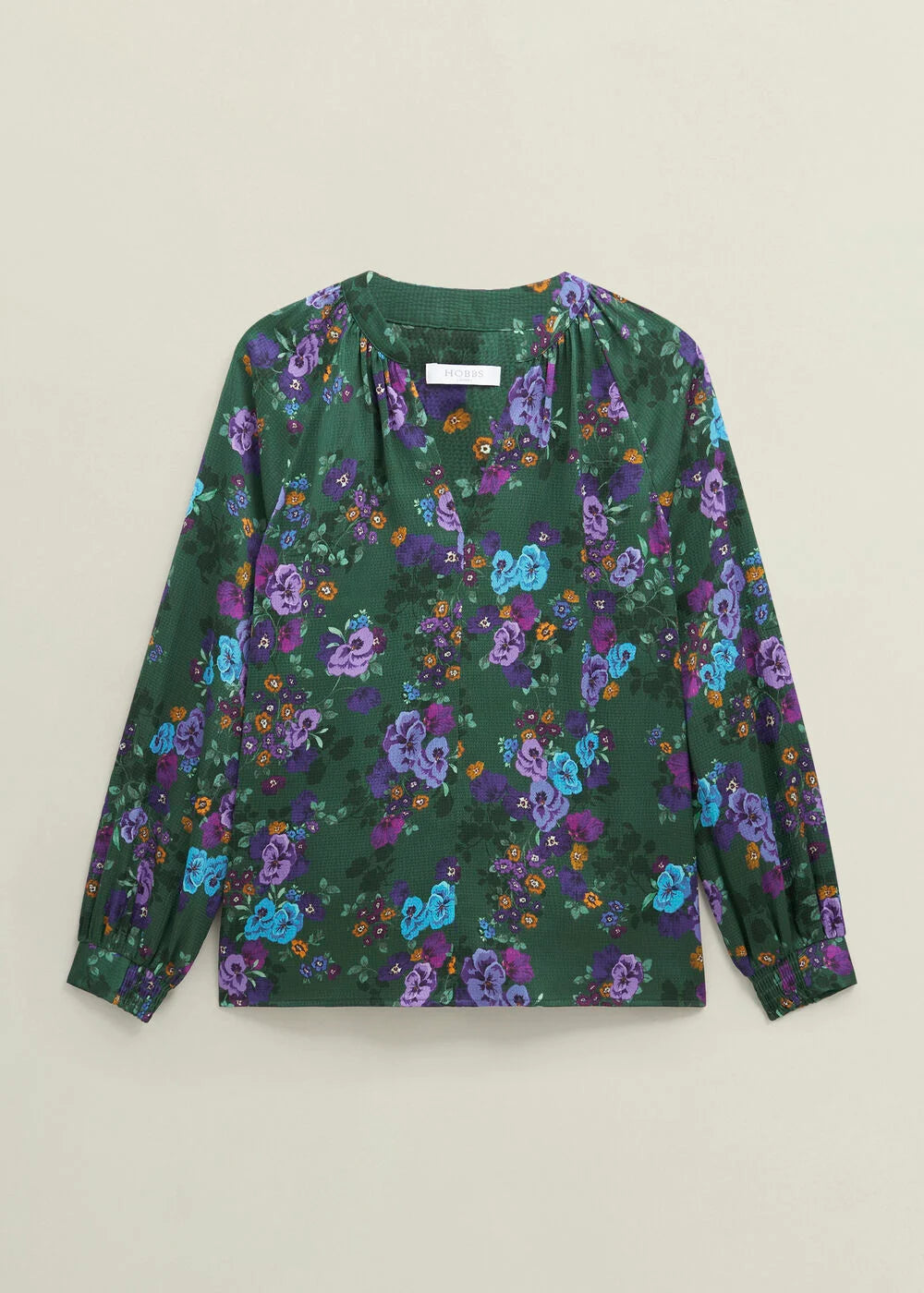 Green Multi Edna Floral Top