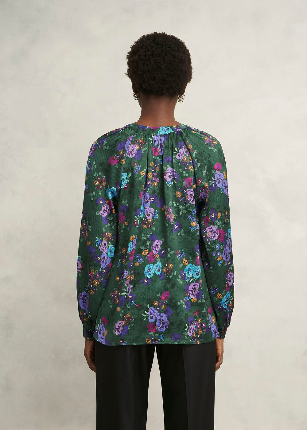 Green Multi Edna Floral Top