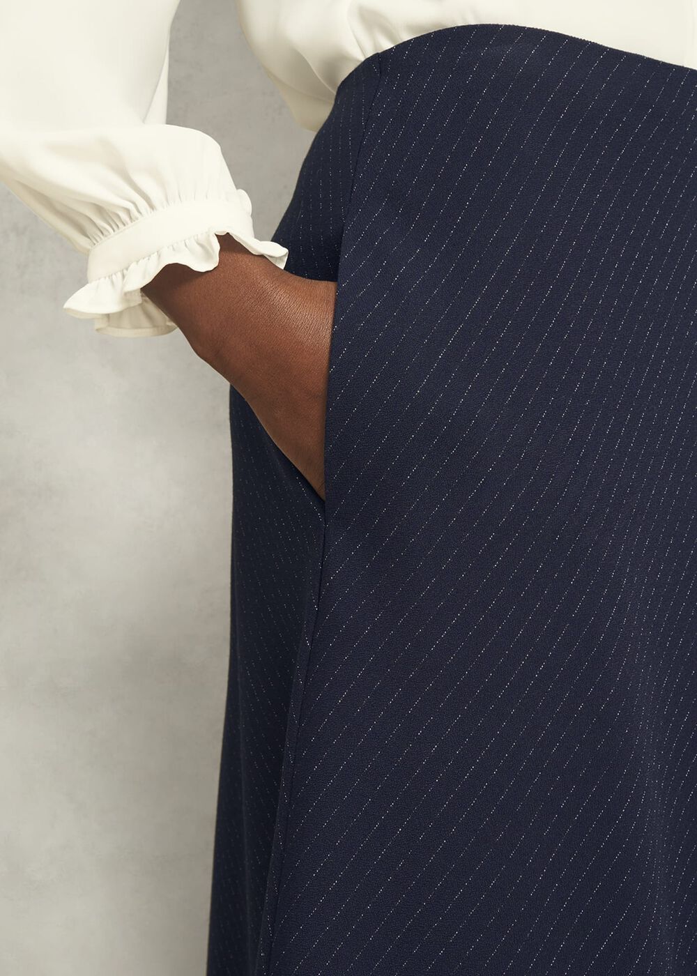 Navy Ivory Laura Skirt