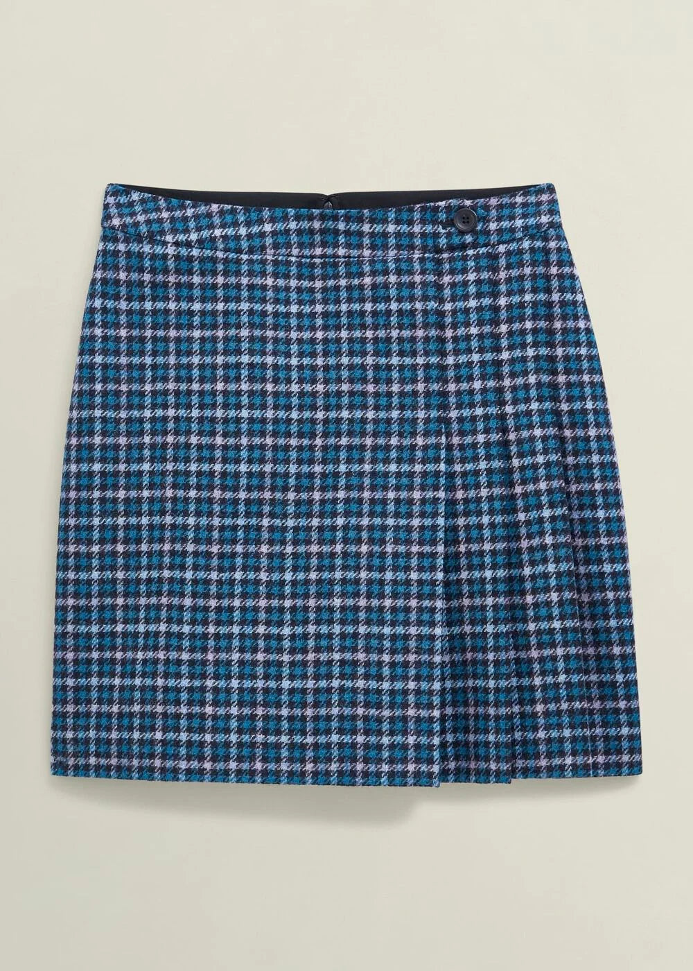 Blue Multi Molly Wool Kilt Skirt