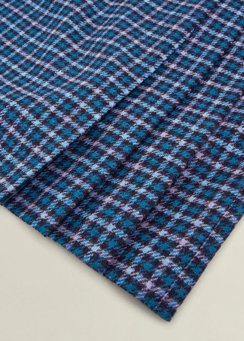 Blue Multi Molly Wool Kilt Skirt