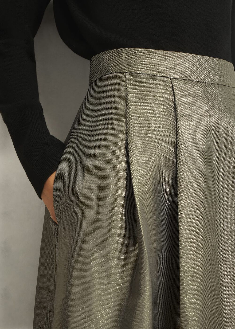 Black Gold Perronet Skirt