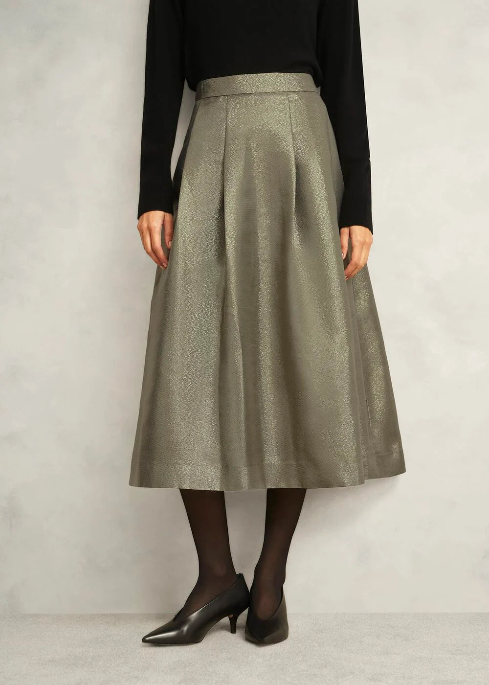 Black Gold Perronet Skirt