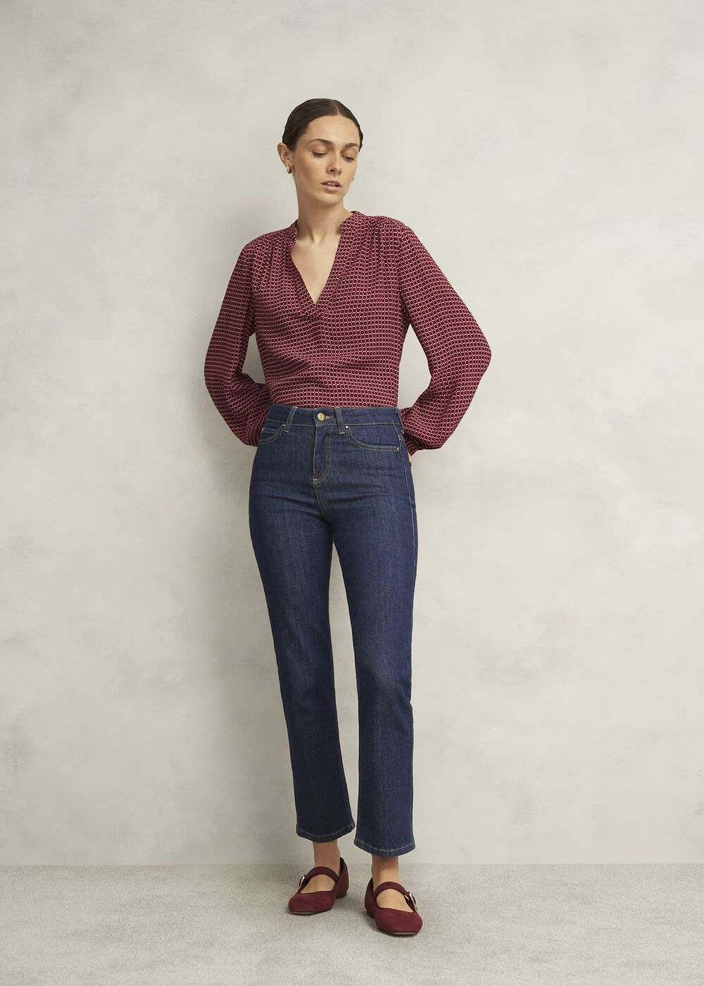 Indigo Shea Straight Jeans