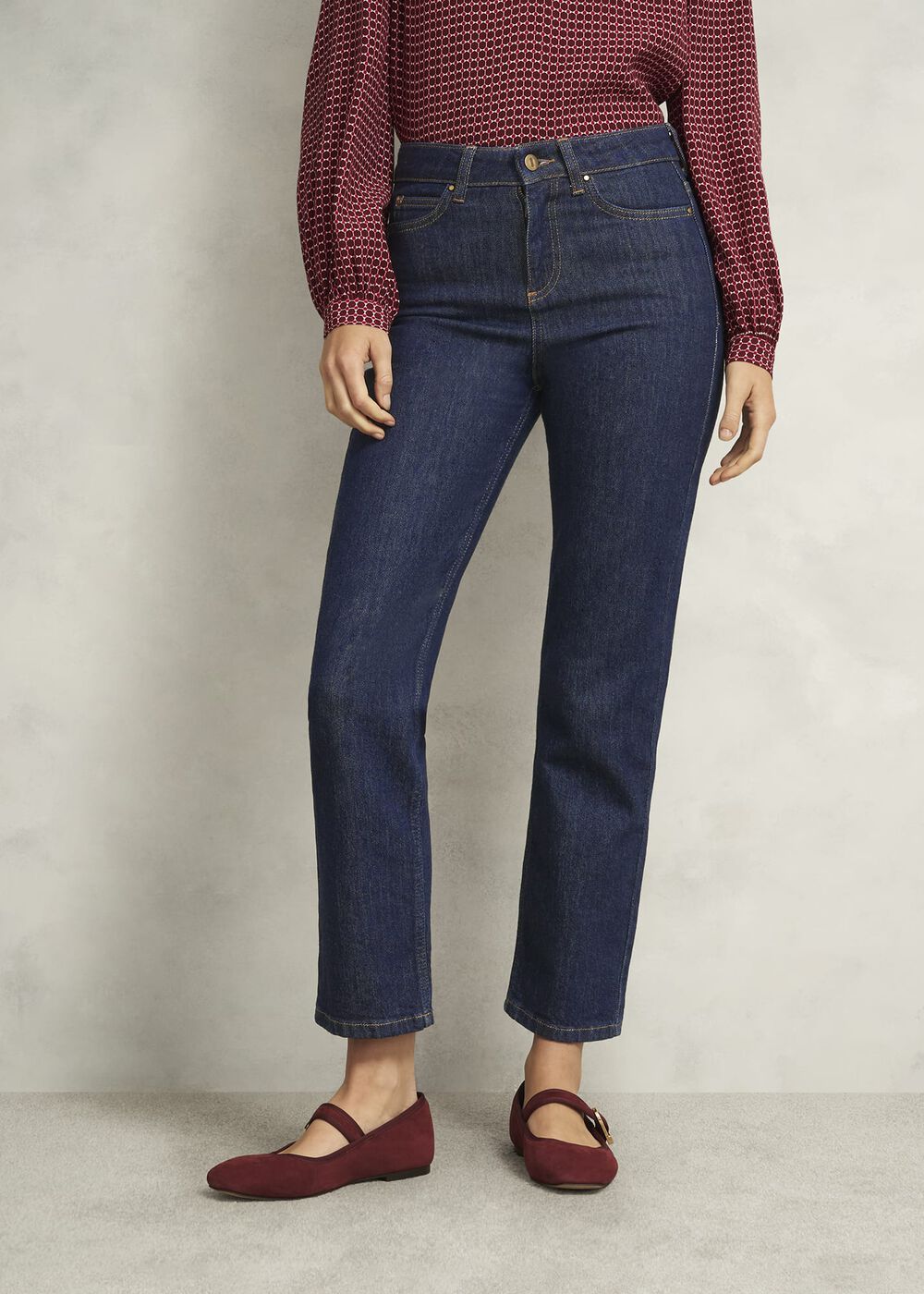 Indigo Shea Straight Jeans