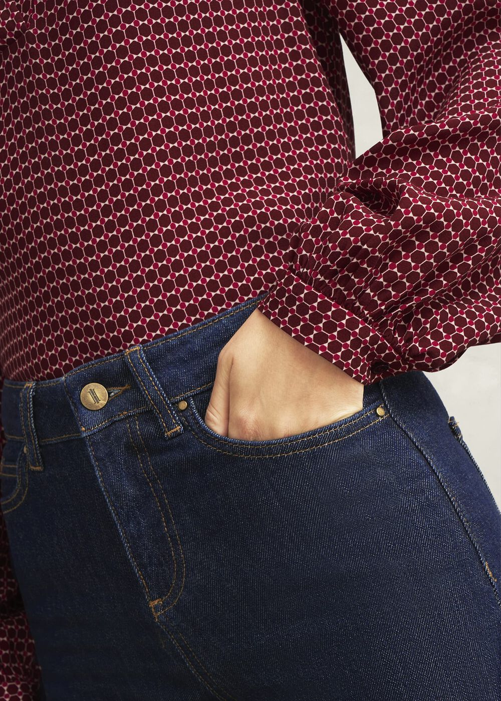 Indigo Shea Straight Jeans