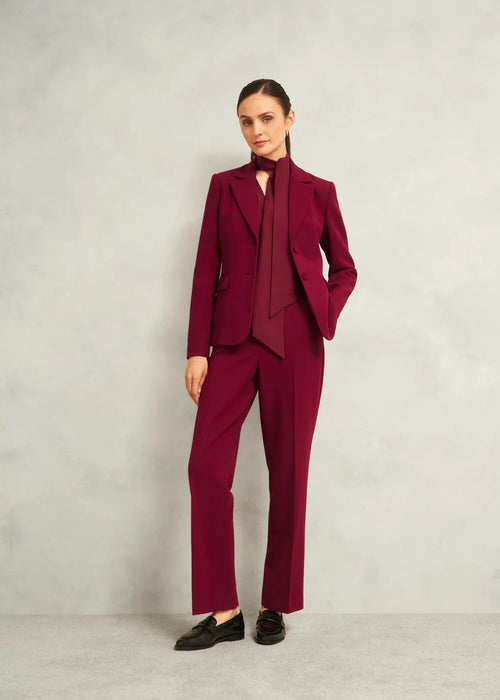 Beryl Red Mabel Straight Trousers