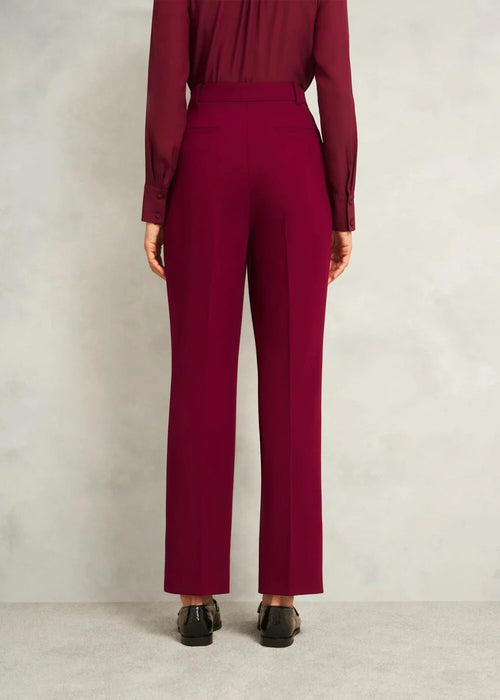 Beryl Red Mabel Straight Trousers